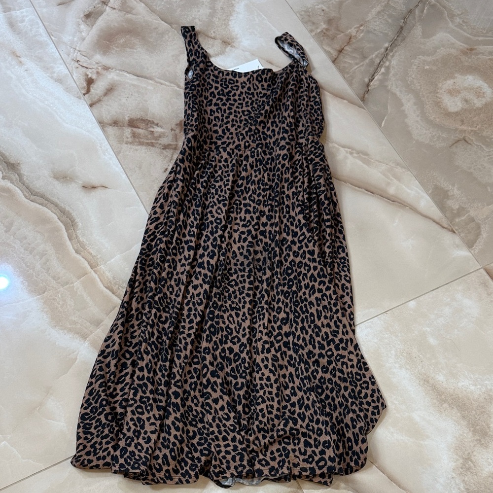Reformation Leopard Print Maxi Dress - Brown and Black - Picture 4 of 7